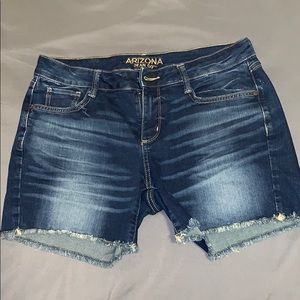 Medium wash shorts